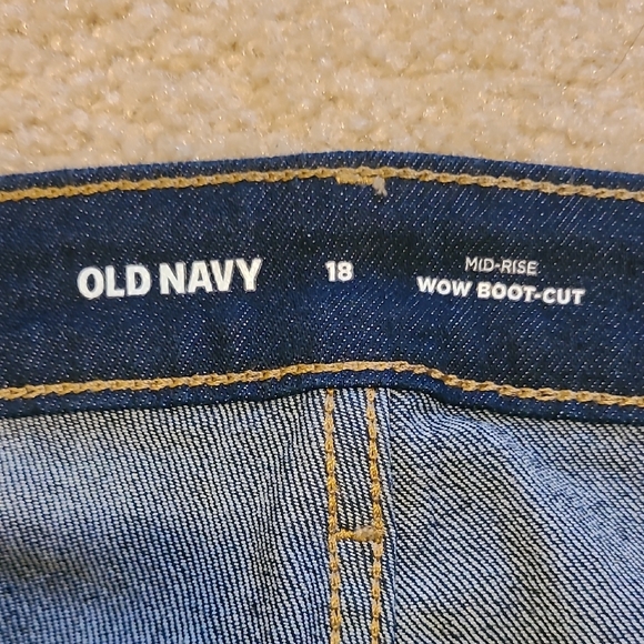 Old Navy Dark Blue Bootcut Jeans - Picture 3 of 7